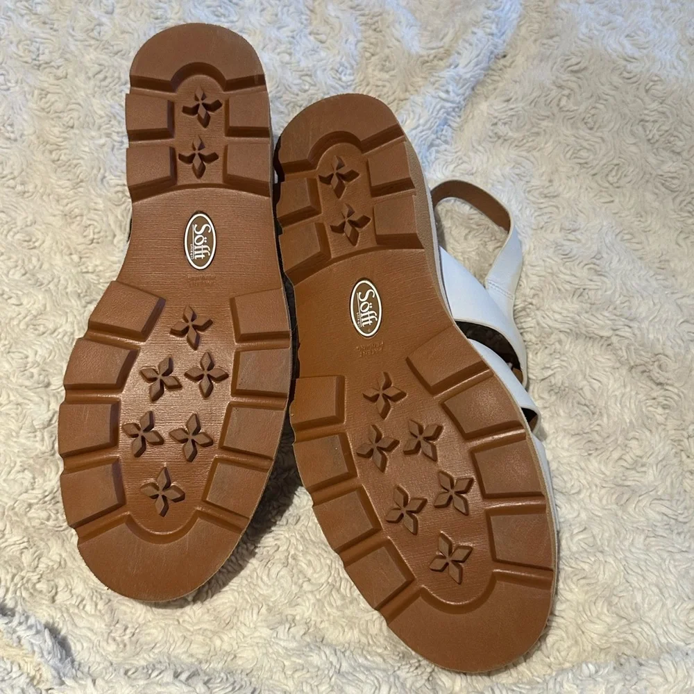 SOFFT size 10 White Patrina Leather Iconic Fisherman Sandals NEW - Picture 10 of 12